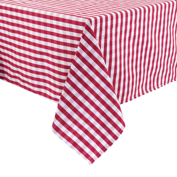 Nappe carrée à carreaux rouges en polyester Gingham 890 × 890 mm - Mitre Comfort