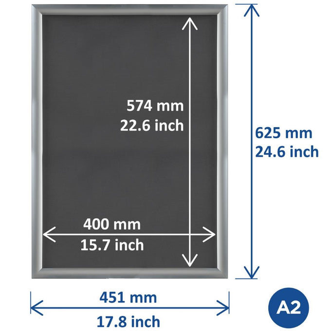Cadre clipsable en aluminium Europel A2 25 mm - DTM Primera