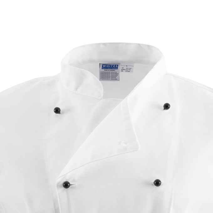 Veste de cuisine mixte Chicago manches courtes blanche - Whites Chefs Clothing