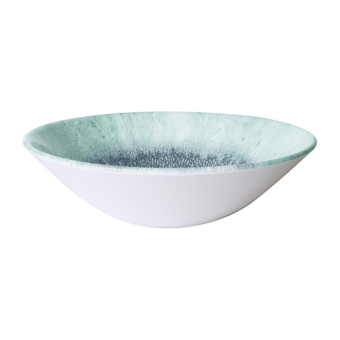 Assiettes creuses coupe ronde Studio Prints Fusion Blue 178 mm (lot de 6) - Churchill