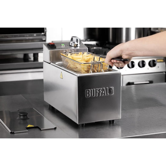Friteuse de comptoir simple avec panier 3 L - Buffalo
