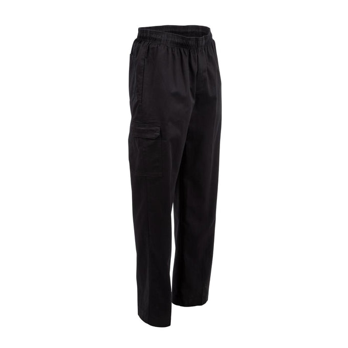Pantalon de cuisine mixte Slim Fit Cargo noir - Chef Works