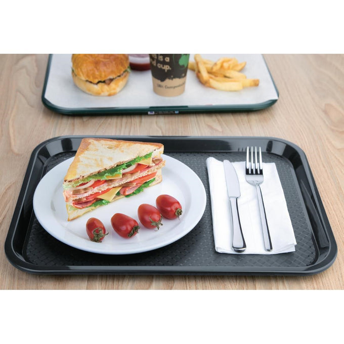 Plateau self-service Kristallon anthracite 305 × 415 mm - Olympia