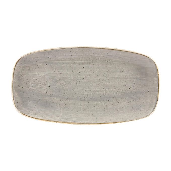 Assiettes oblongues Stonecast Peppercorn Grey 189 × 355 mm (lot de 6) - Churchill