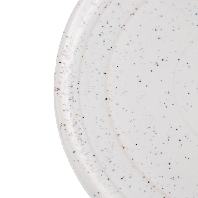 Assiettes Plates Rondes Cavolo Blanc Moucheté 180 mm (lot de 6) - Olympia