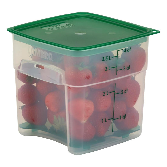 Boîte en polypropylène FreshPro CamSquare 3,8 L - Cambro