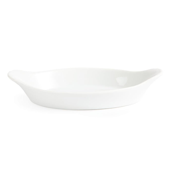 Plats ovales à oreilles Whiteware 289 × 166 mm (lot de 6) - Olympia