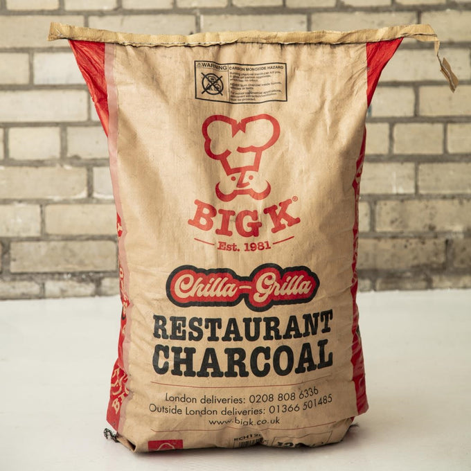 Charbon de bois naturel de restaurant 12 kg - Big K