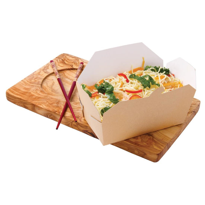 Cartons alimentaires rectangulaires kraft 985 ml (lot de 250) - Colpac