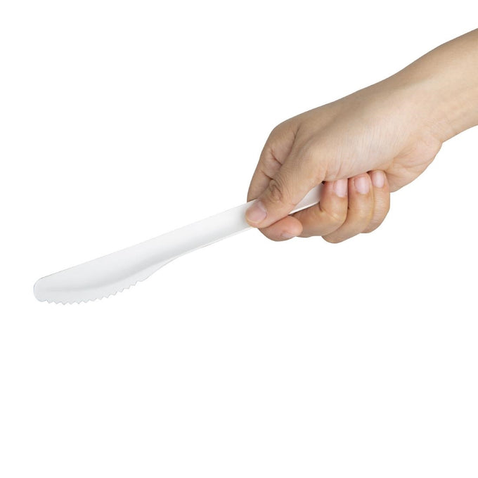 Couteaux en papier 165 mm (lot de 100) - Fiesta Compostable