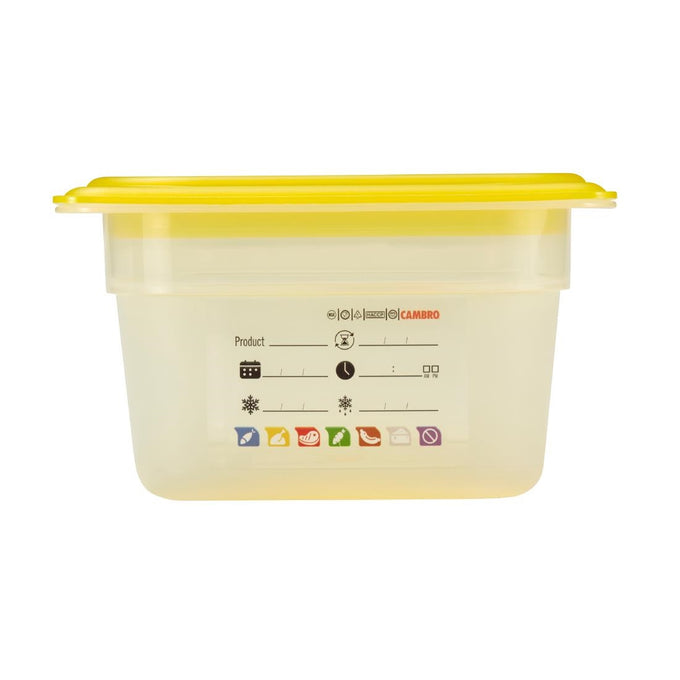 Bac en polypropylène Safetrak IML GN 1/3 100 mm - Cambro