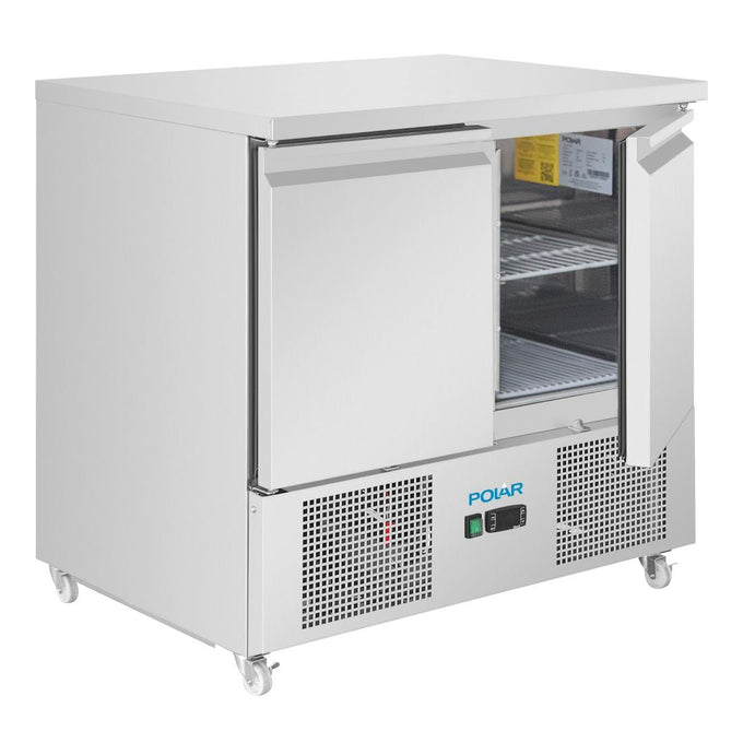 Comptoir à salade série U froid ventilé 2 portes - 257 L - Polar