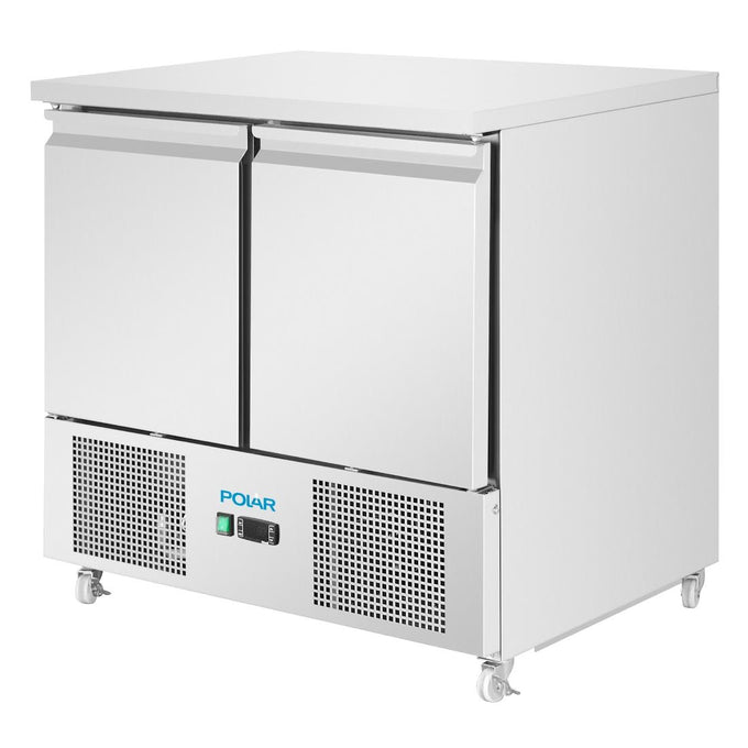 Comptoir à salade série U froid ventilé 2 portes - 257 L - Polar