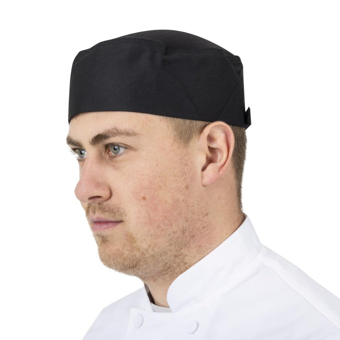 Calot de cuisine Cool Vent noir - Chef Works