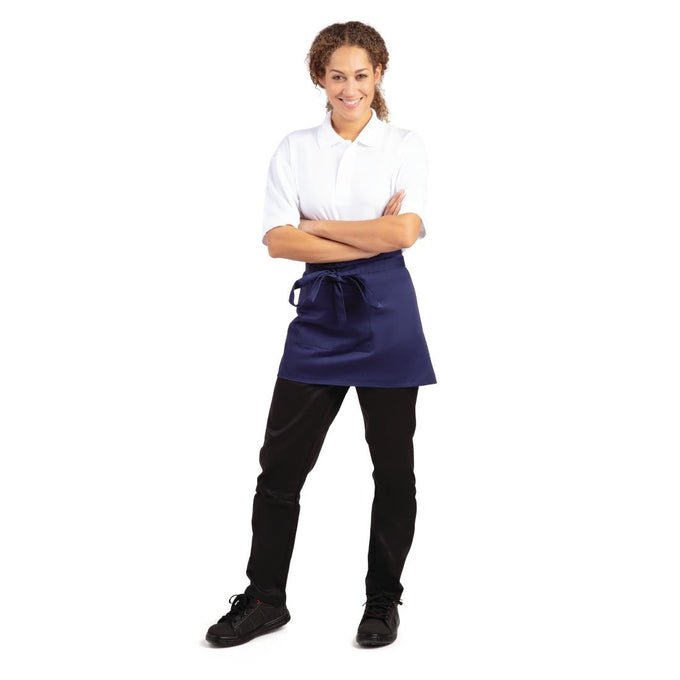 Tablier serveur court bleu marine - Whites Chefs Clothing