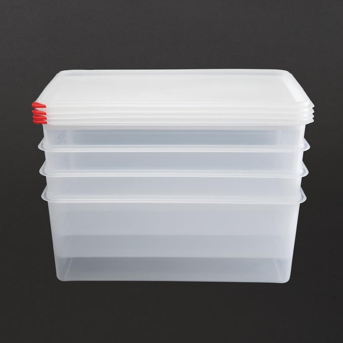 Boîtes alimentaires en polypropylène GN 1/1 27,5 L (lot de 4) - Araven