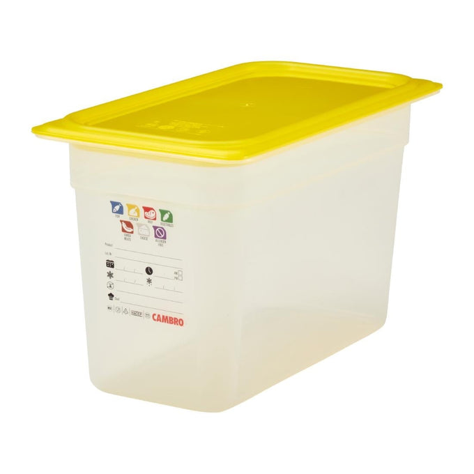 Bac en polypropylène Safetrak IML GN 1/3 200 mm - Cambro