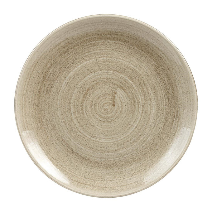Assiettes rondes Stonecast Patina Antique Taupe 260 mm (lot de 9) - Churchill