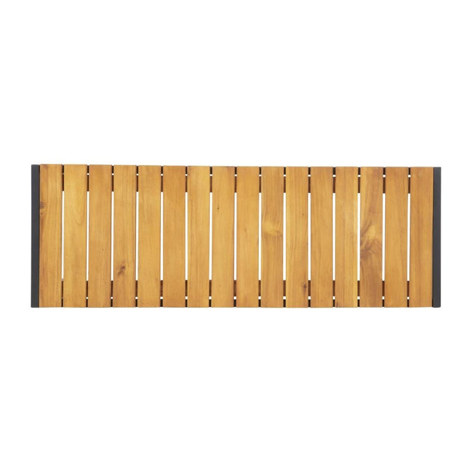 Bancs en acier et acacia 100 cm (lot de 2) - Bolero