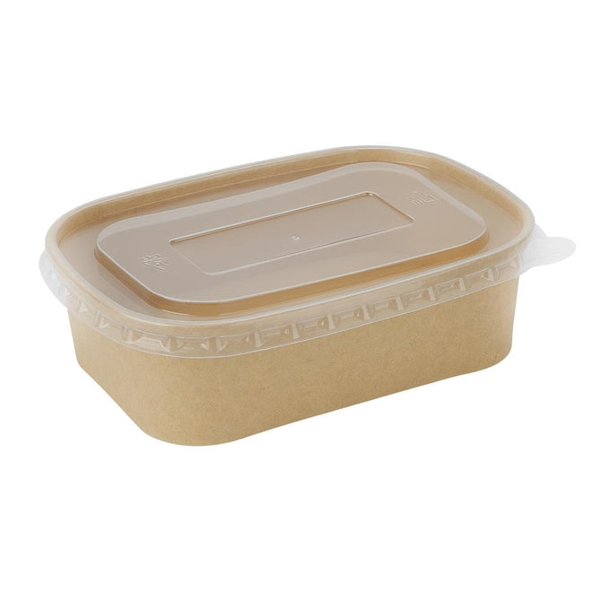 Couvercles en PP pour barquettes rectangulaires (lot de 300) - Fiesta Recyclable