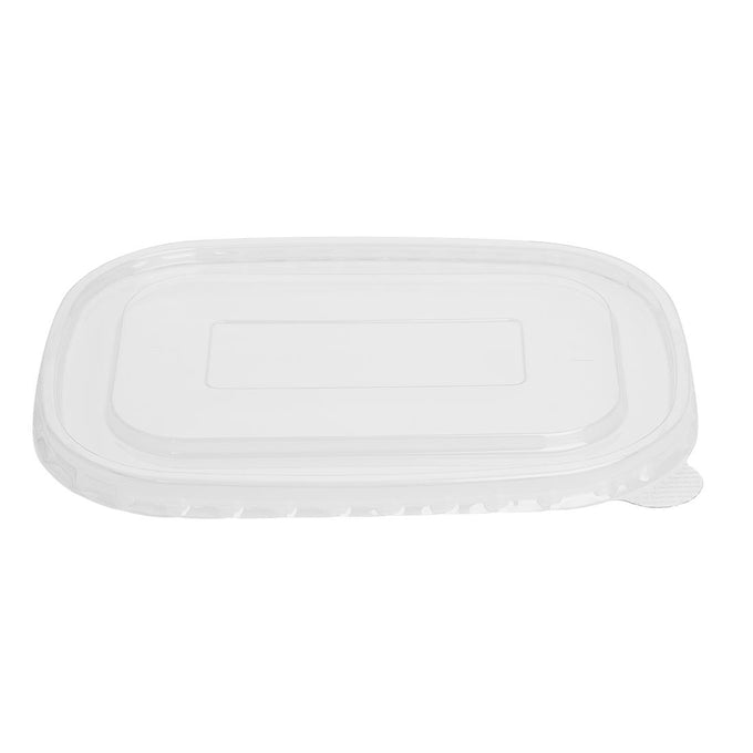 Couvercles en PET pour barquettes rectangulaires (lot de 300) - Fiesta Recyclable