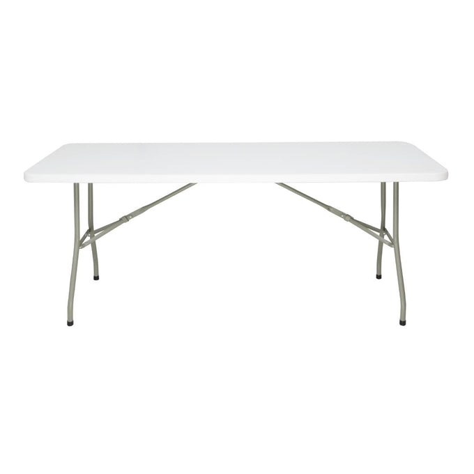 Table pliante rectangulaire blanche 1,8m - Bolero