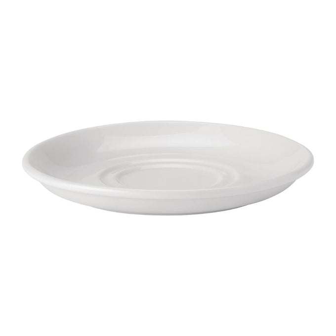 Soucoupes double puits Pure White 150 mm (lot de 24) - Utopia