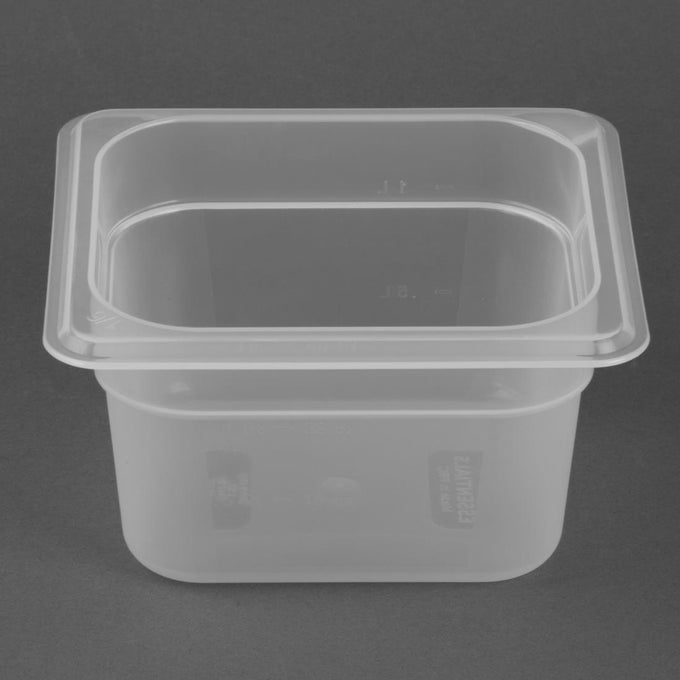Bac en polypropylène Essentiels GN 1/6 100 mm - 1,5 L
