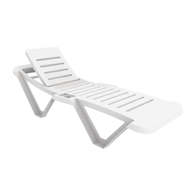Bains de soleil en polypropylène blancs (lot de 4) - Resol