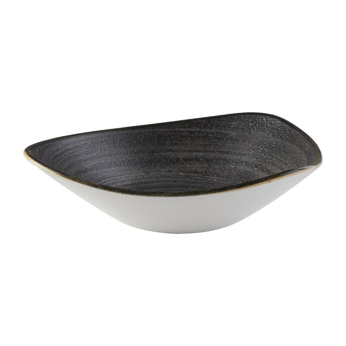 Bols triangulaires Stonecast Raw Lotus Black 229 mm (lot de 12) - Churchill