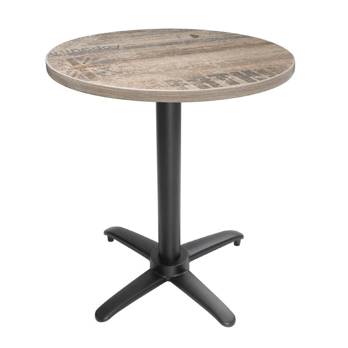 Pied de table basculant en aluminium noir - L 480 x P 480 x H 720 mm - Bolero