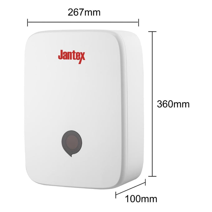 Grand distributeur d'essuie-mains blanc - L 271 x P 107 x H 370 mm - Jantex