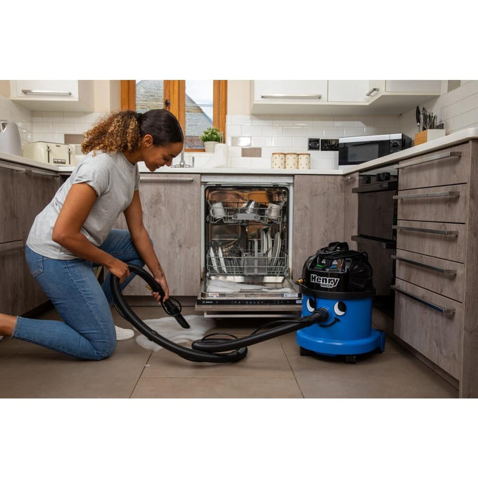 Aspirateur à vapeur et extraction Henry Wash HVW370 bleu avec kit AS6 - Numatic