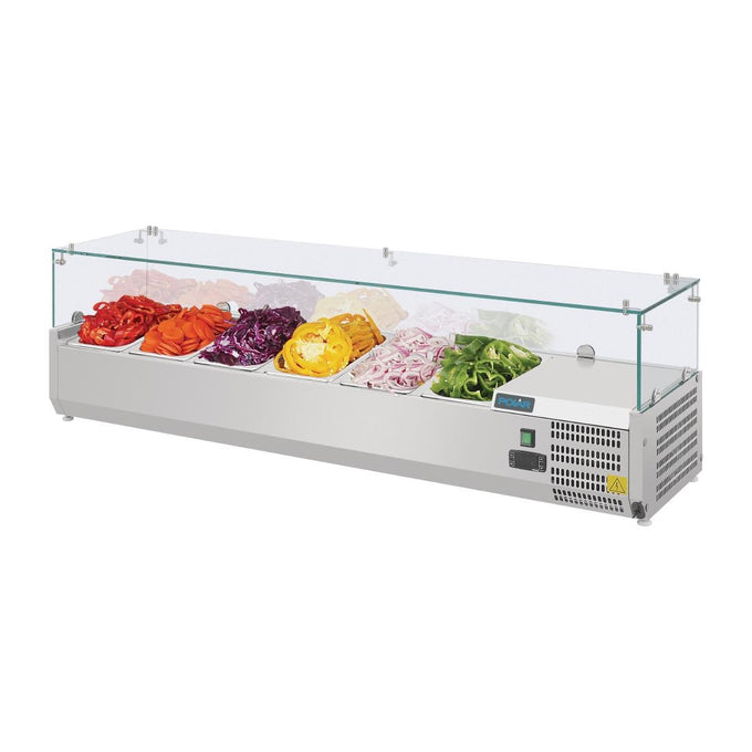 Saladette réfrigérée pour comptoir à pizza Série G 6x GN 1/4 - Polar