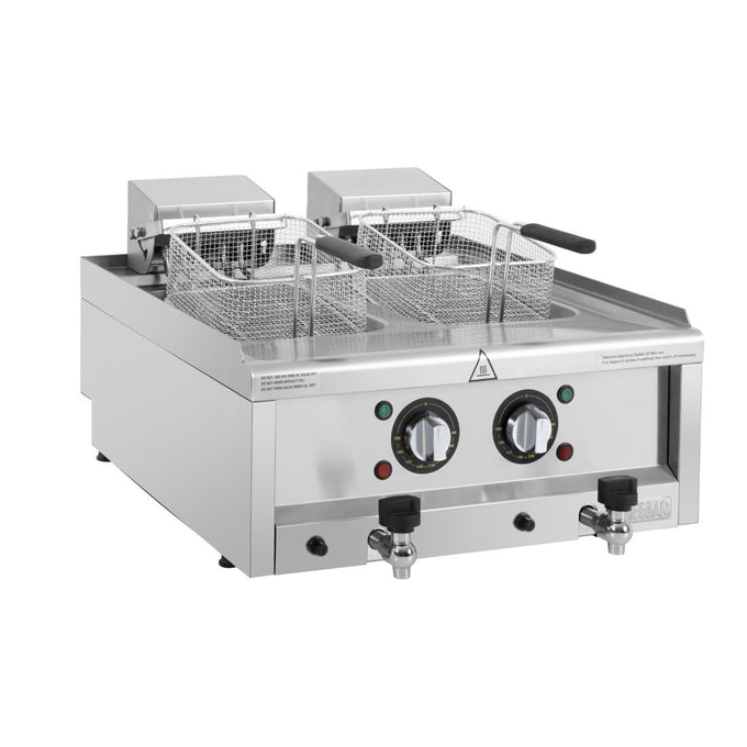 Friteuse électrique double Série 600 2 × 8 L - Buffalo