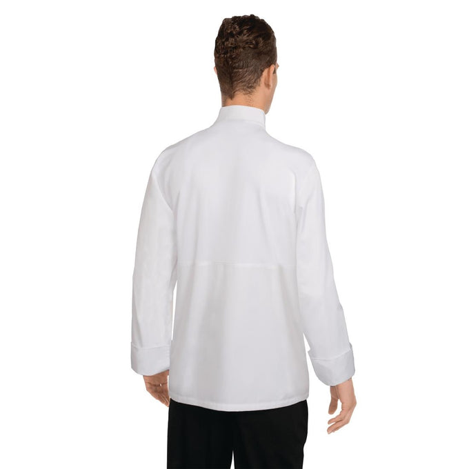Veste de cuisine mixte blanche à manches longues Calgary Cool Vents - Chef Works