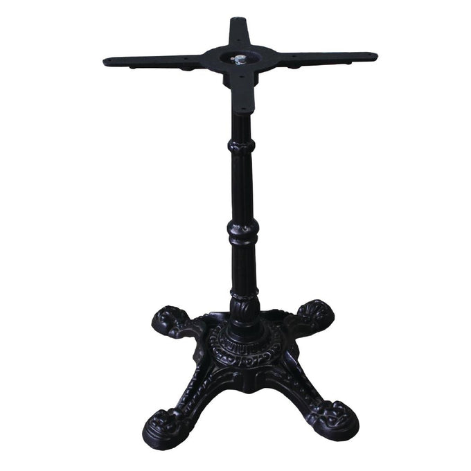 Pied de table décoré en fonte - L 420 x P 420 x H 720 mm - Bolero