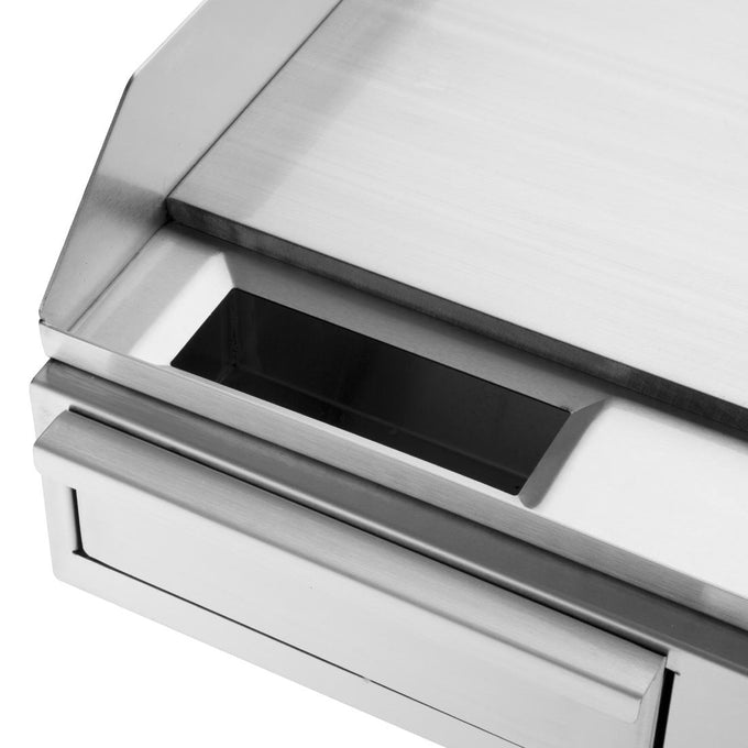 Plancha électrique en acier poli - L 525 x P 465 x H 200 mm - Buffalo