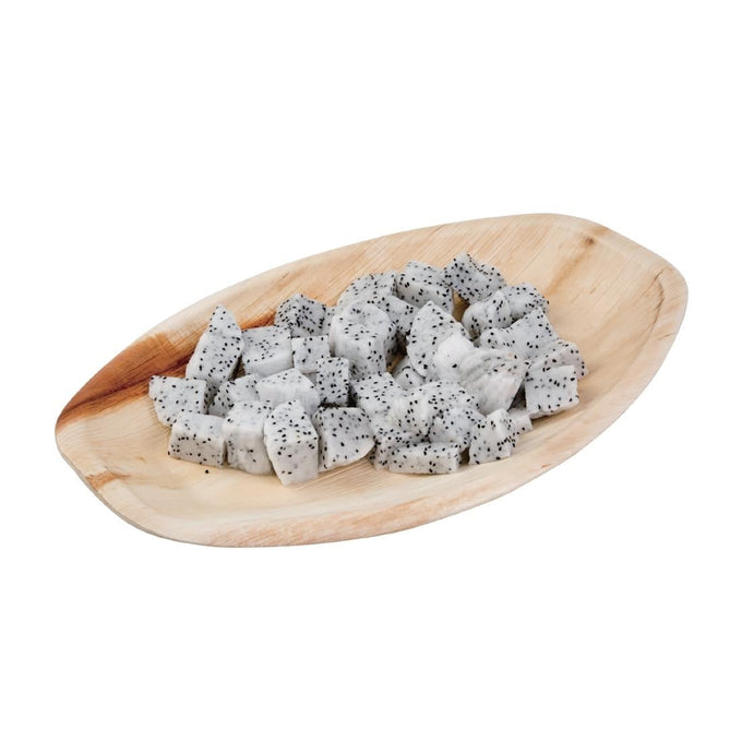 Assiettes creuses ovales en feuilles de palmier 360 mm (lot de 100) - Fiesta Compostable
