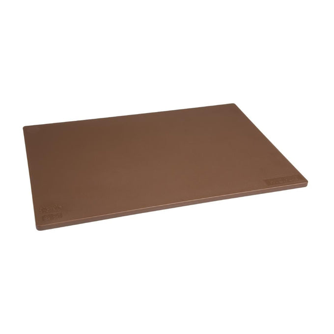 Planche à découper antibactérienne basse densité marron - L 450 x P 300 x H 10 mm - Hygiplas