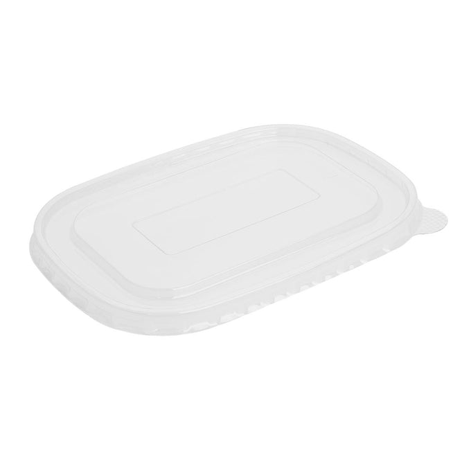 Couvercles en PET pour barquettes rectangulaires (lot de 300) - Fiesta Recyclable