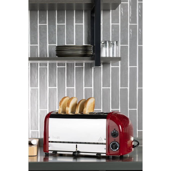 Grille-pain 6 tranches rouge Vario 60154 - Dualit
