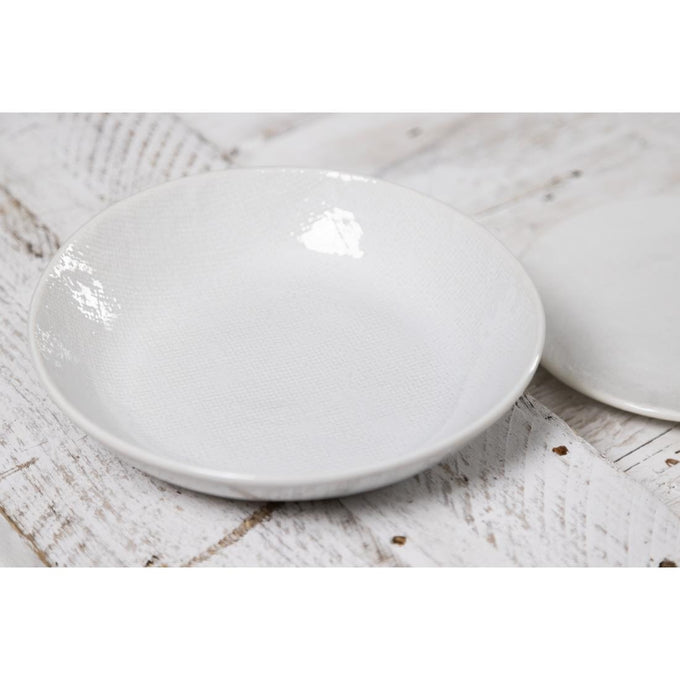 Bols Plats Denim White 220 mm (lot de 6) - Olympia