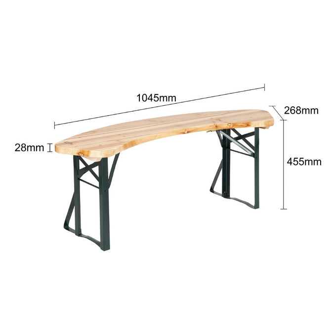 Ensemble brasserie table ronde et bancs 1670 × 460 mm - Bolero