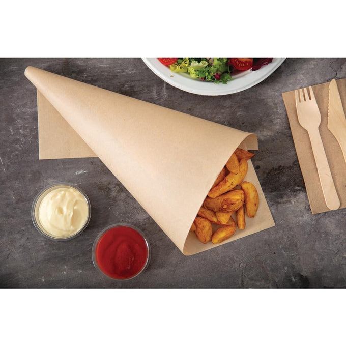 Papier sulfurisé non blanchi compostable 38 × 27,5 cm (lot de 500) - Vegware