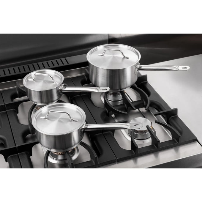 Set de 3 casseroles et couvercles inox (lot de 3) - Vogue
