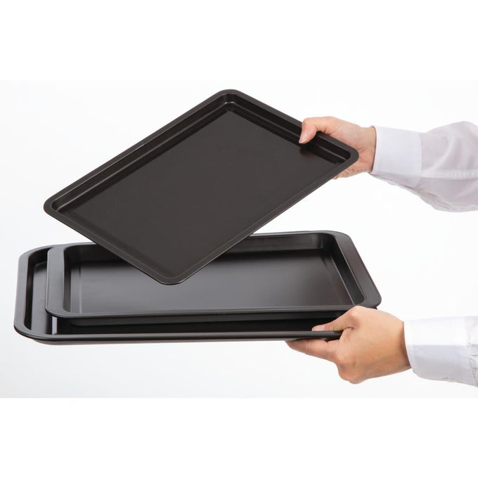 Lot de 3 plaques de cuisson antiadhésives