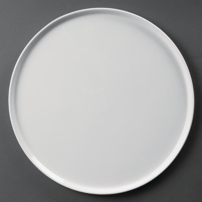 Assiettes à pizza Whiteware 330 mm (lot de 4) - Olympia