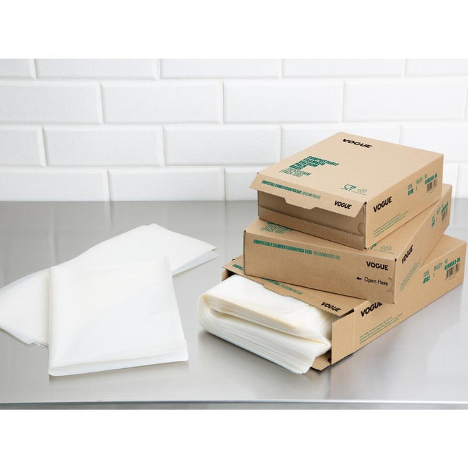 Sacs sous vide compostables 200 × 300 mm (lot de 100) - Vogue