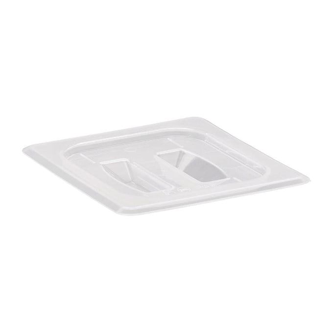 Couvercle translucide en polypropylène avec poignée pour bac GN 1/6 - Cambro